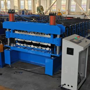 Dubbele laag tegel rollen vormmachine 0,3-0,8 mm Dikte 12m/min