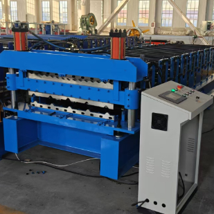 Dubbellaags rolvormmachine 0,3-0,8 mm dikte 8-15 m/min
