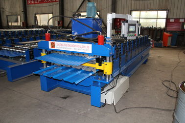 Galvalume Dubbele Laag die Machinetrapezoïde/het Golfdakblad Maken vormen
