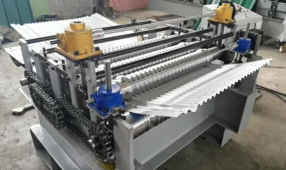 4kw het automatische Plooiende Buigende 0.8mm Broodje die van het Metaaldak Machine vormen
