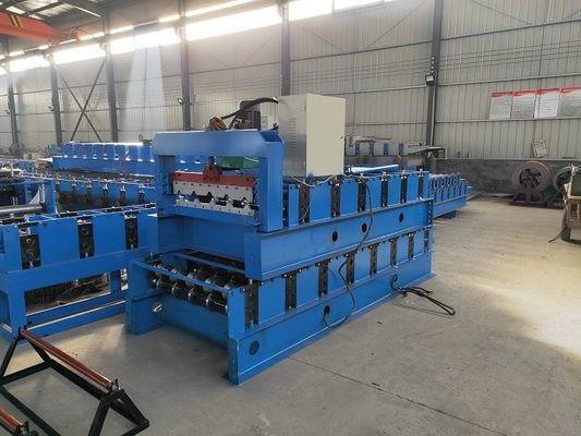 Trapezoïde 760mm 5 Ribbenplc het Broodje die van de Daktegel Machine vormen