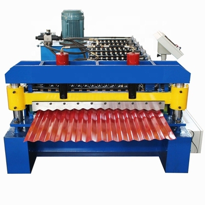 Gekleurde Staalmuur 850mm GolfStaalplaat die Machine 15m/Min maken