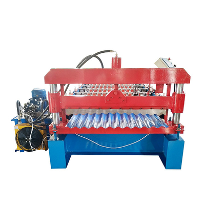 Golf Gegalvaniseerd Bladcomité Broodje die Machineplc Controle vormen