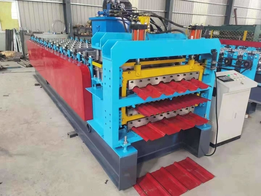 Comité 4kw Ibr de Dakmachine plooide Blad van de Metaal het Staal Verglaasde Tegel Drie Laag